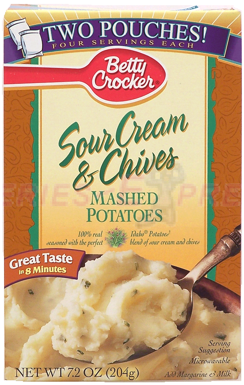 Betty Crocker&nbsp;&nbsp;sour cream & chives instant mashed potatoes two pouches Full-Size Picture